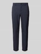 Slim fit stoffen broek met riemlussen, model 'ROBERT'