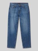 Relaxed fit jeans met labelstitching, model 'SKATER'