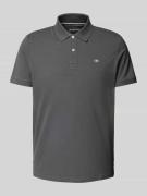 Regular fit poloshirt met logostitching, model 'BASIC'