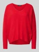 Gebreide pullover met V-hals