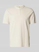 Slim fit poloshirt met ronde hals, model 'LANO'