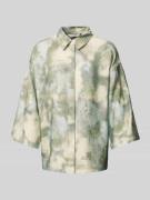 Relaxed fit overhemdblouse met 3/4-mouwen, model 'IBINE'