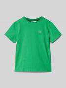 T-shirt met labeldetail
