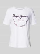 T-shirt met labelprint, model 'MERIDA'