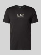 T-shirt met labelprint