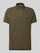 Regular fit poloshirt met labeldetail