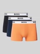 Boxershort met elastische band met label in een set van 3 stuks, model...