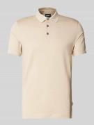 Slim fit poloshirt met labeldetail, model 'Pitton'