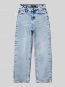 Jeans met labeldetail