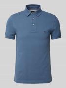 Slim fit poloshirt met logostitching, model '1985'