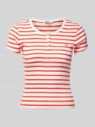 T-shirt met henley-hals