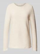 Regular fit gebreide pullover van zuiver katoen