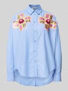 Regular fit overhemdblouse met applicaties, model 'Hapricorn'
