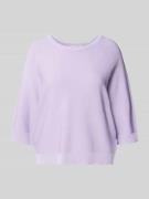 Gebreide pullover met 3/4-mouwen