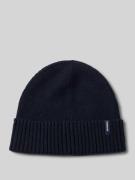 Beanie met labeldetail