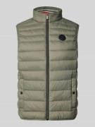 Regular fit bodywarmer met opstaande kraag