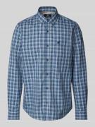 Regular fit vrijetijdsoverhemd met labelstitching