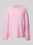 Gebreide pullover met ribboorden