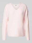 Regular fit gebreide pullover met V-hals, model 'CAMILLA'