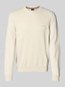 Gebreide pullover met labelstitching, model 'Pacas'