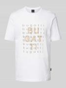 T-shirt met labelprint