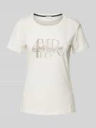 T-shirt met strass-steentjes