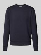 Sweatshirt met ribboorden, model 'Sebastian'