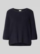 Gebreide pullover met 3/4-mouwen