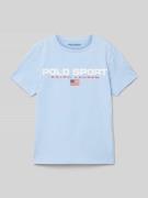 T-shirt met labelprint