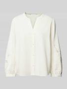 Regular fit blouse met broderie anglaise