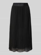 Midirok met elastische band met label