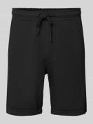 Regular fit sweatshorts met structuurmotief