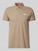 Regular fit poloshirt met labelprint