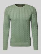 Gebreide pullover met ronde hals
