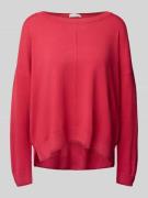 Oversized gebreide pullover met ronde hals
