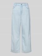 Wide leg jeans met elastische band