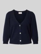 Kort gebreid jack met knoopsluiting