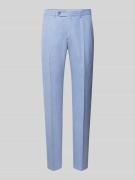 Slim fit pantalon met persplooien, model 'Sergio'