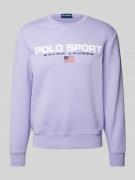 Sweatshirt met labelprint