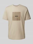 T-shirt met labelprint