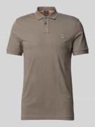 Slim fit poloshirt met labelbadge, model 'Passenger'