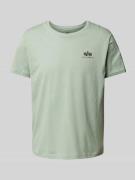 T-shirt met labelprint