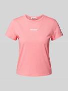 T-shirt met labelprint