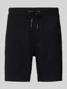 Sweatshorts met labeldetail