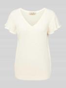 T-shirt in gebreide look, model 'GANNA'
