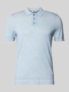 Slim fit poloshirt met ribboorden, model 'TRITON'