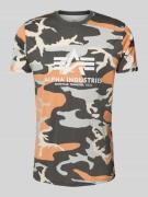 T-shirt met labelprint
