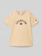 T-shirt met labelprint