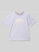 T-shirt met labelprint, model 'DETROIT'