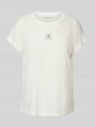 Regular fit pyjamatop in een mix van modal en katoen met logoprint